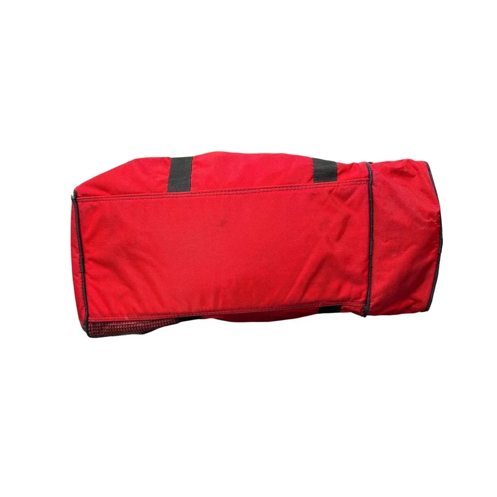 Vintage Marlboro Adventure Team Duffle Bag Red‎ Black 90s Travel Gym Luggage Tag
